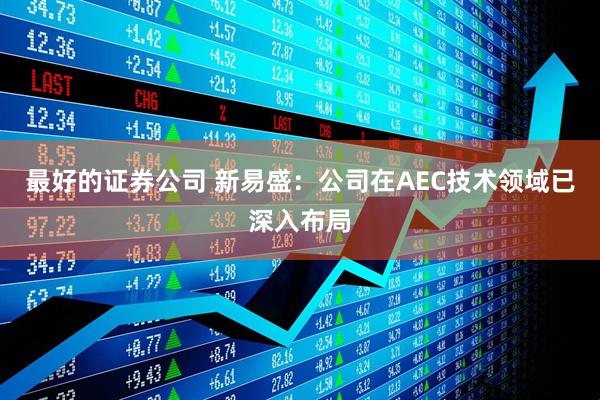最好的证券公司 新易盛：公司在AEC技术领域已深入布局
